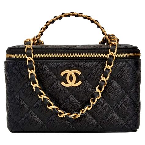 chanel vanity bag yellow|Chanel vanity case 2022.